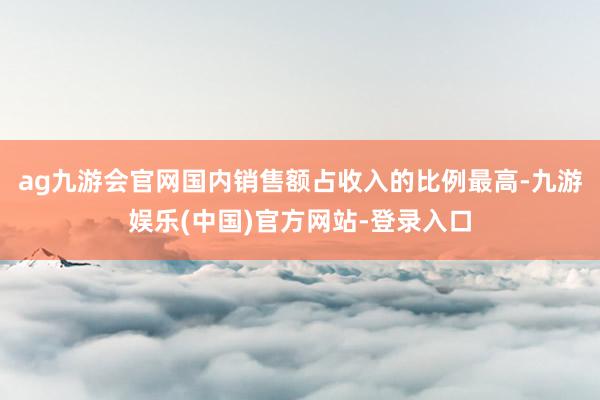 ag九游会官网国内销售额占收入的比例最高-九游娱乐(中国)官方网站-登录入口