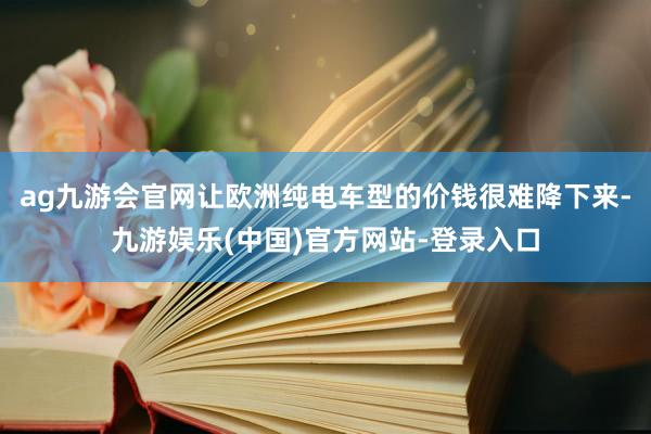 ag九游会官网让欧洲纯电车型的价钱很难降下来-九游娱乐(中国)官方网站-登录入口